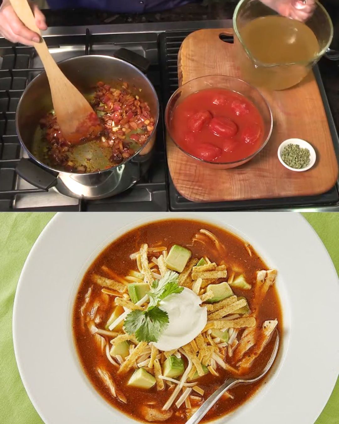 Spicy Chicken Tortilla Soup