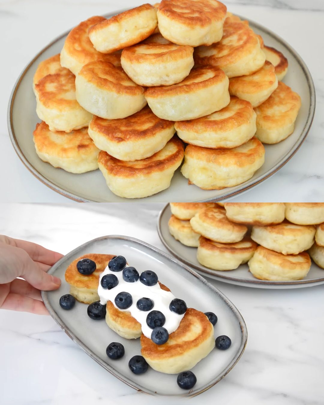 Fluffy Kefir Pancakes