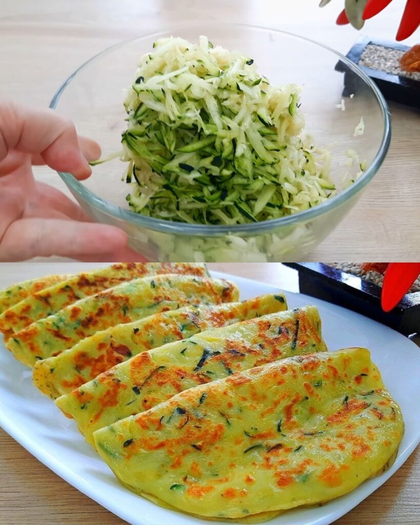 Zucchini and Cheese Pancakes with Dill