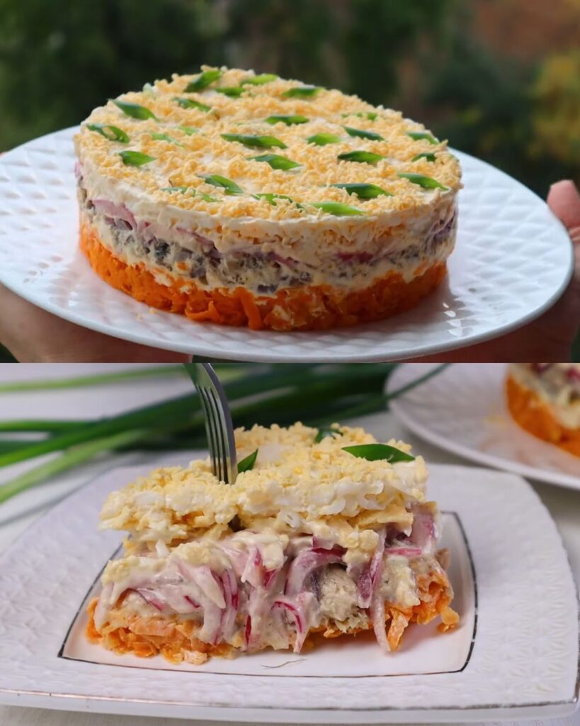 Delicious Fish and Egg Salad with Pickled Onions