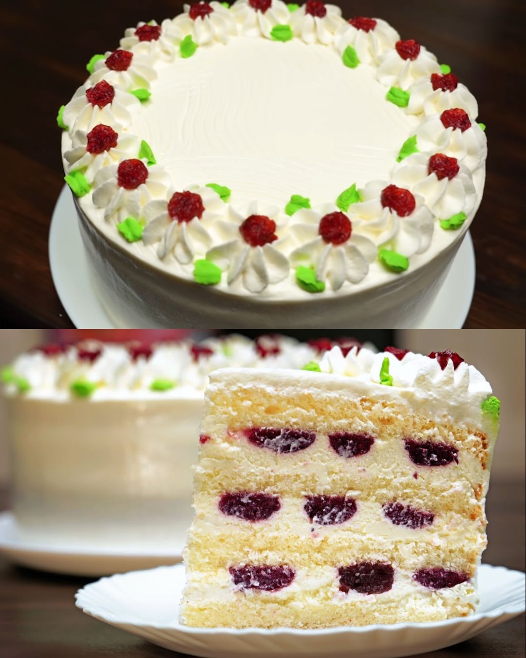 Lemon Cranberry Layer Cake Recipe