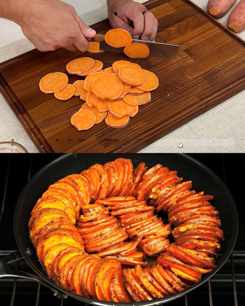 Baked Sweet Potatoes with Parmigiano Reggiano