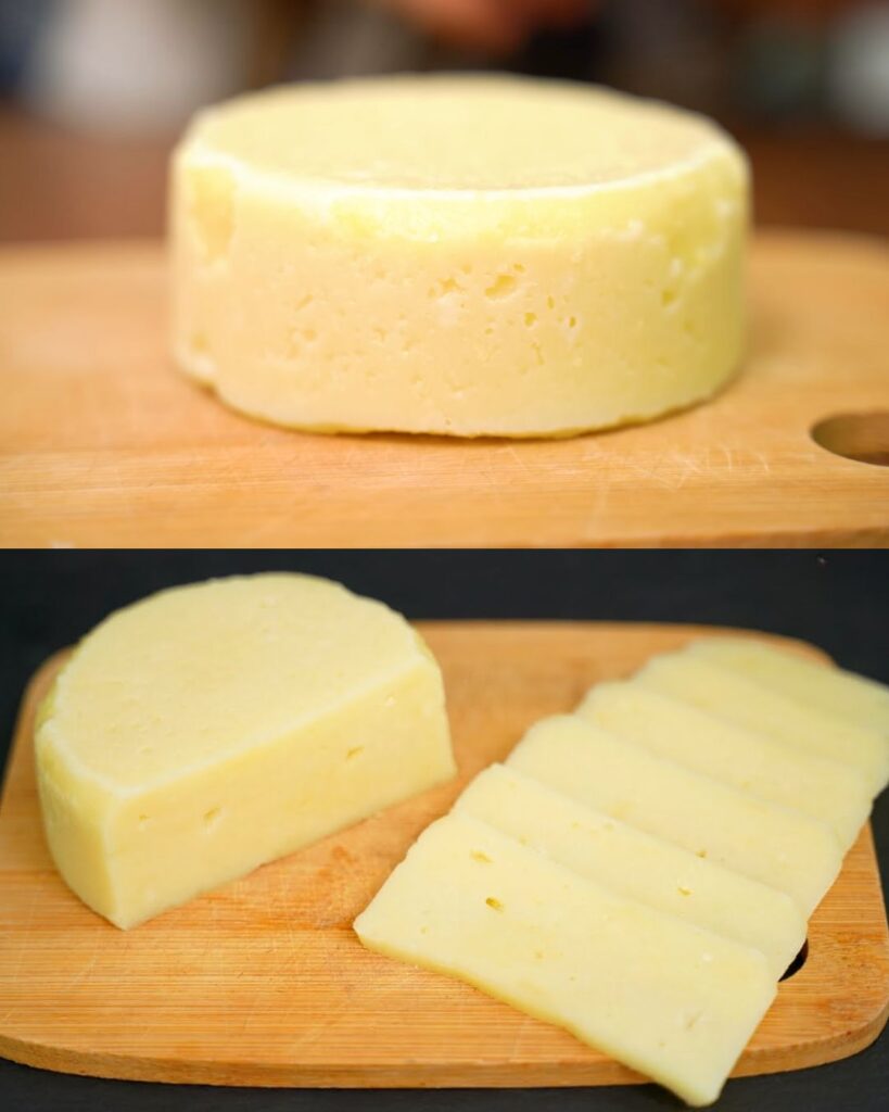 Homemade Hard Cheese from Cottage Cheese finished dish