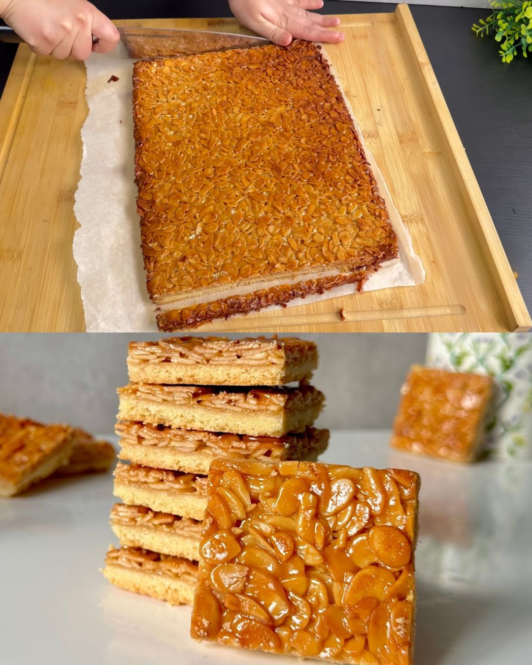 Almond Tart with Honey and Flaked Almond Filling