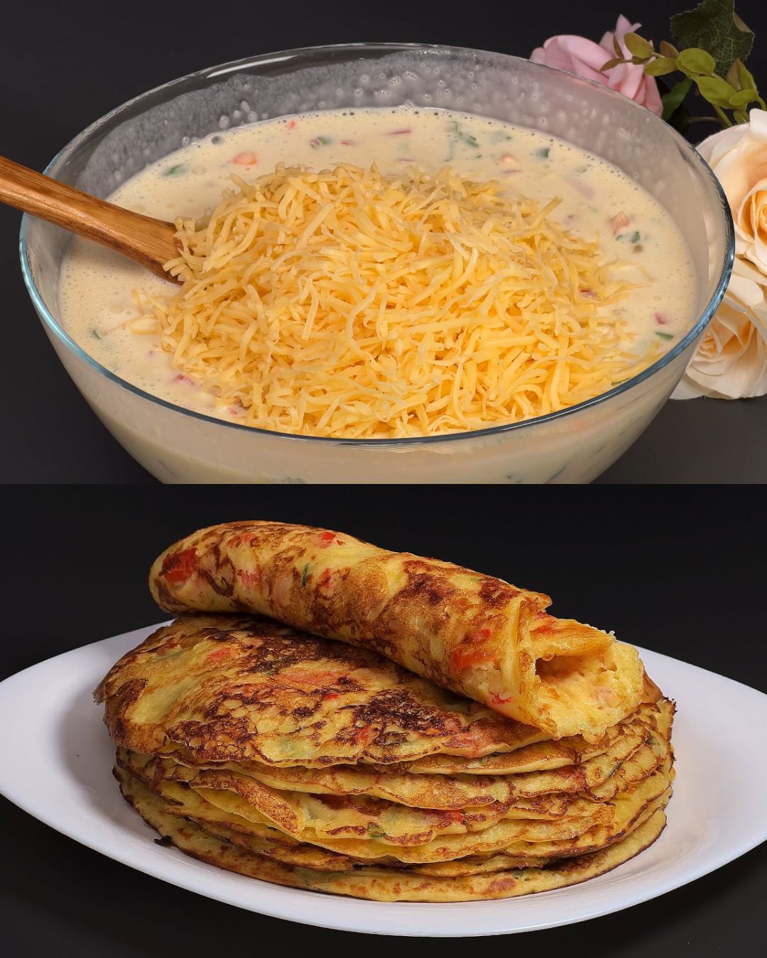 Savory Vegetable and Cheese Pancakes
