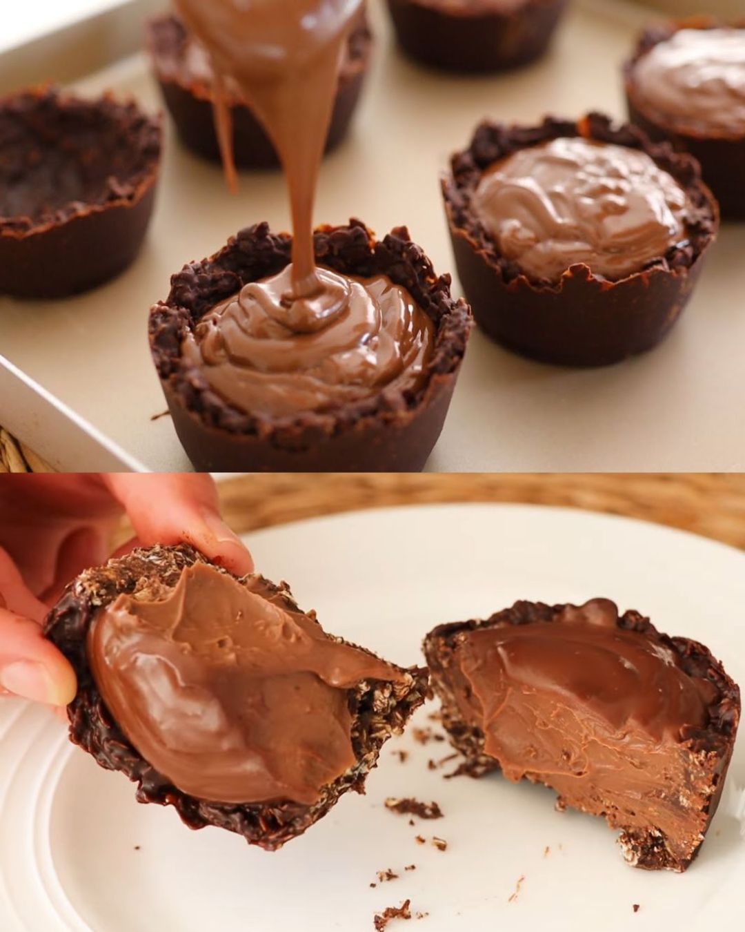 Oat Chocolate Chip Bars with Creamy Filling