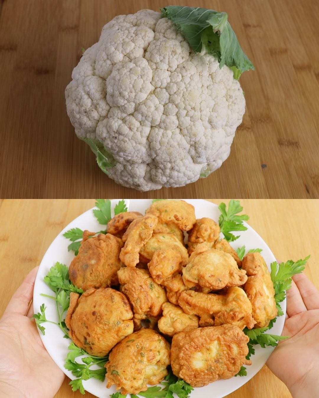 Crispy Cauliflower Fritters