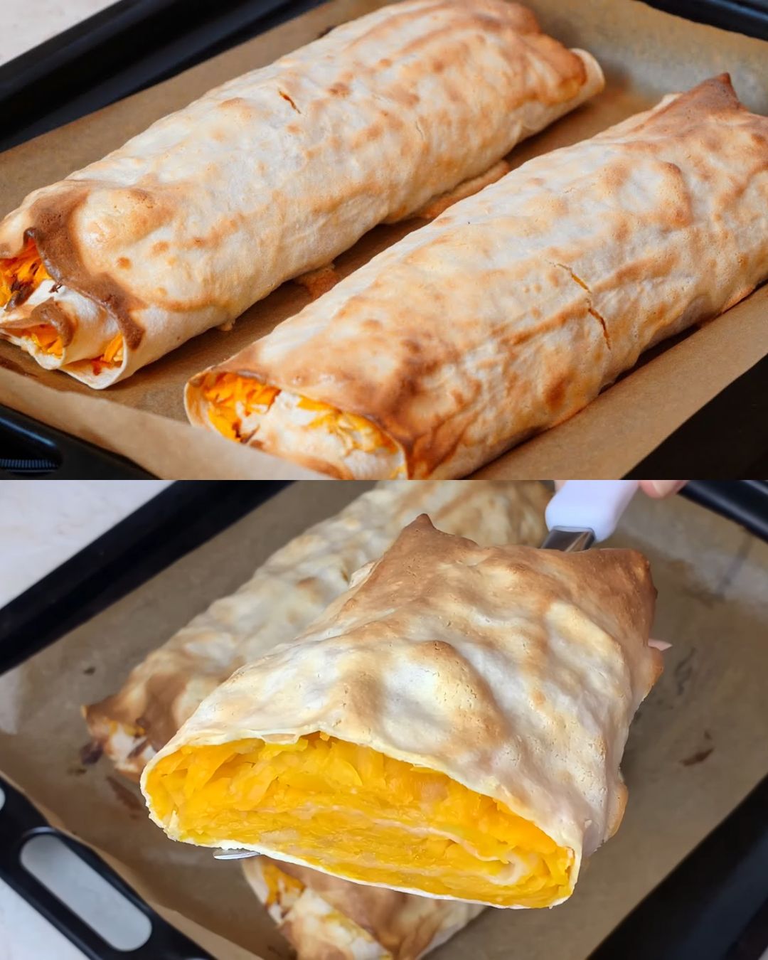 Pumpkin and Apple Lavash Rolls