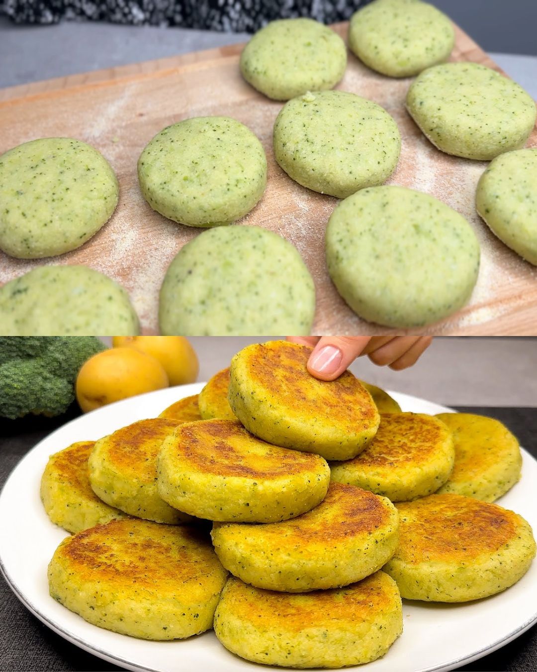 Broccoli and Potato Croquettes with Yogurt-Dill Sauce