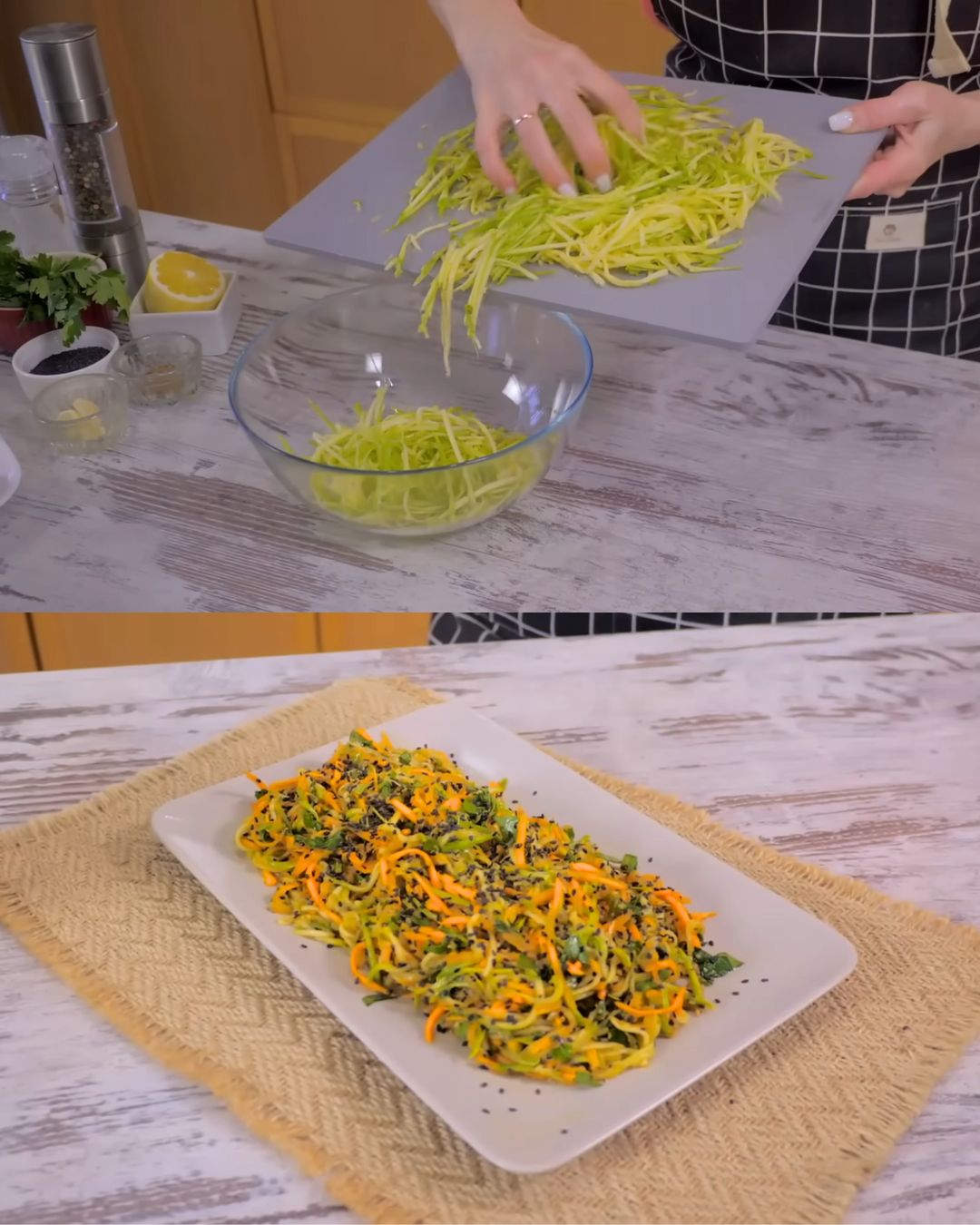 Asian-Style Marinated Zucchini and Carrot Salad