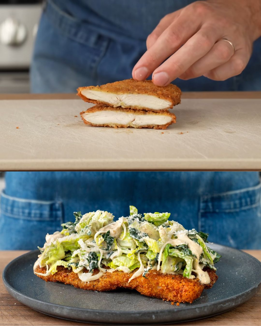 Crispy Chicken Caesar Salad