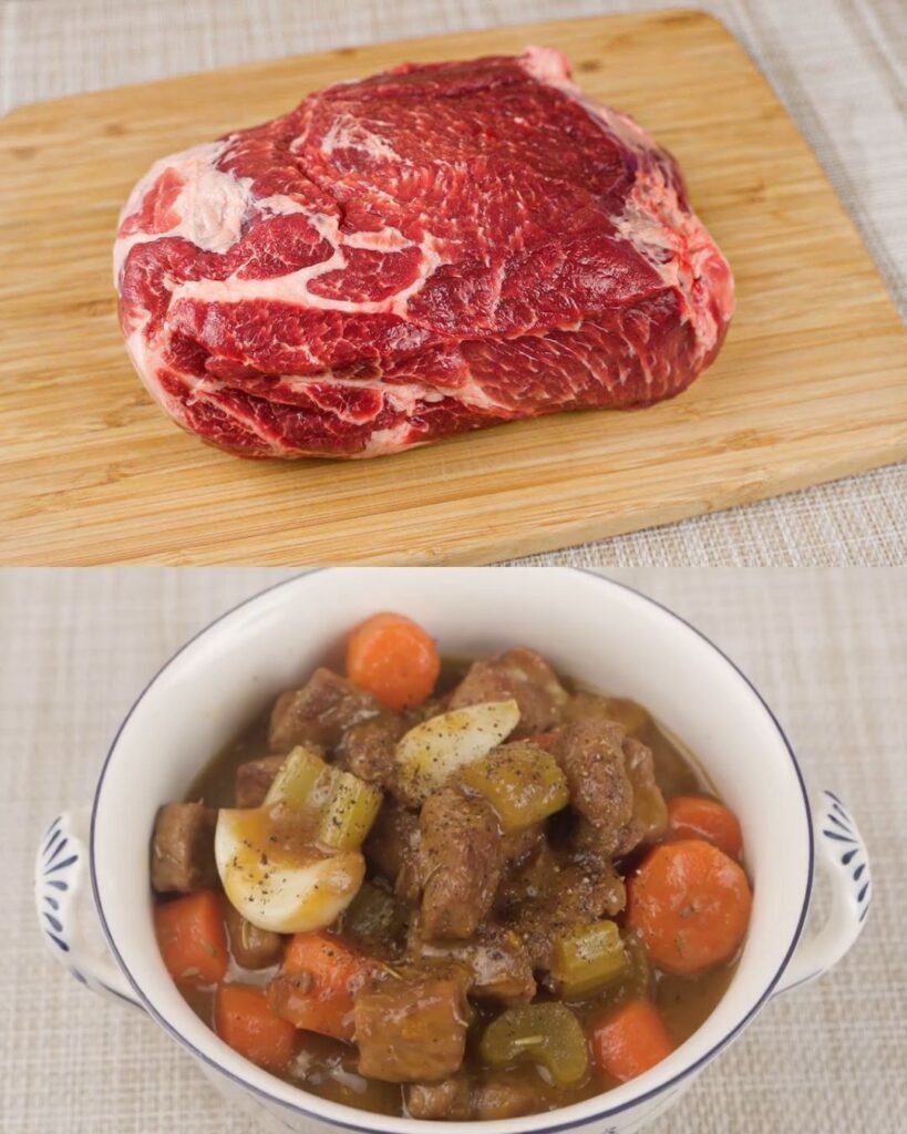 Braised Beef with Orange and Red Wine finished dish
