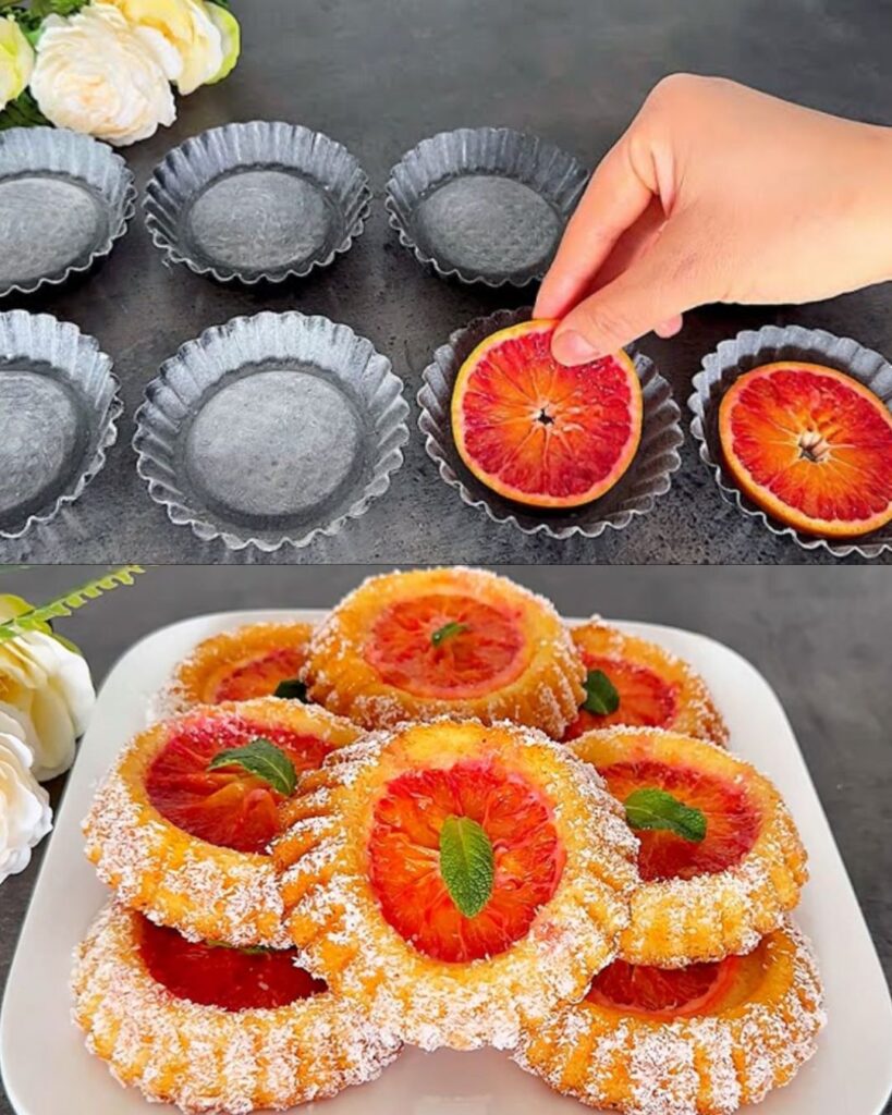 Orange Yogurt Cake with Coconut and Apricot Glaze finished dish
