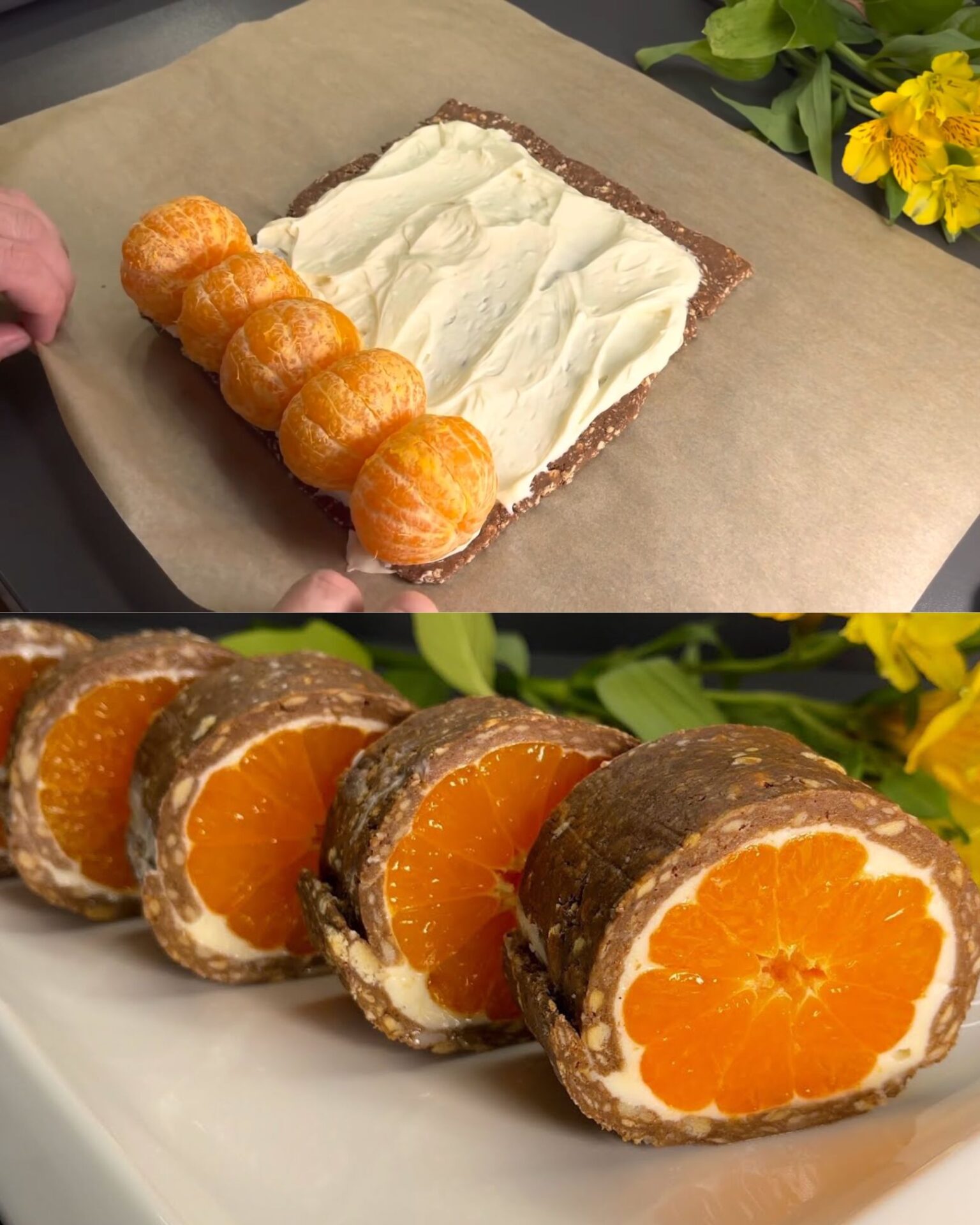 No-Bake Cookie and Mandarin Cheesecake Bites
