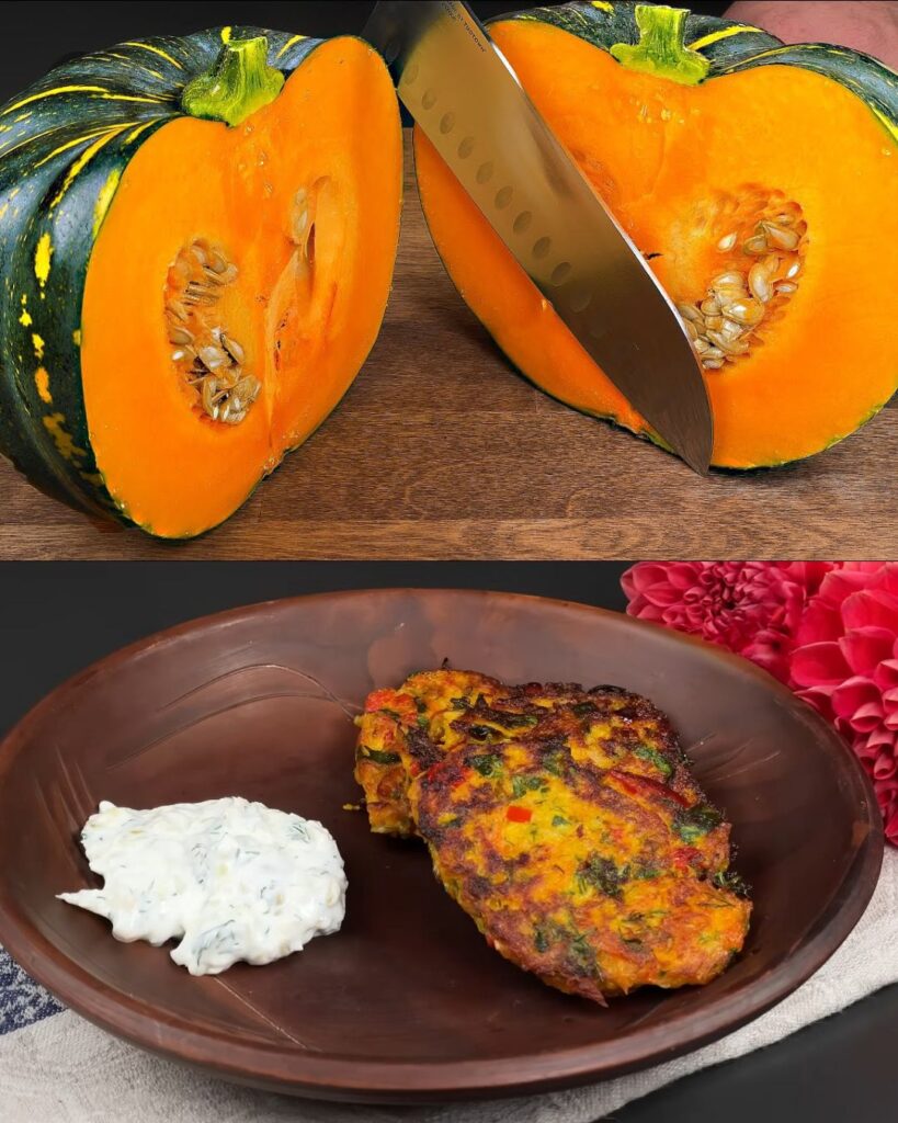 Savory Pumpkin Oatmeal Bake with Pickled Cucumber Greek Yogurt Sauce