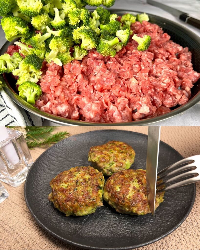 Broccoli and Minced Meat Patties