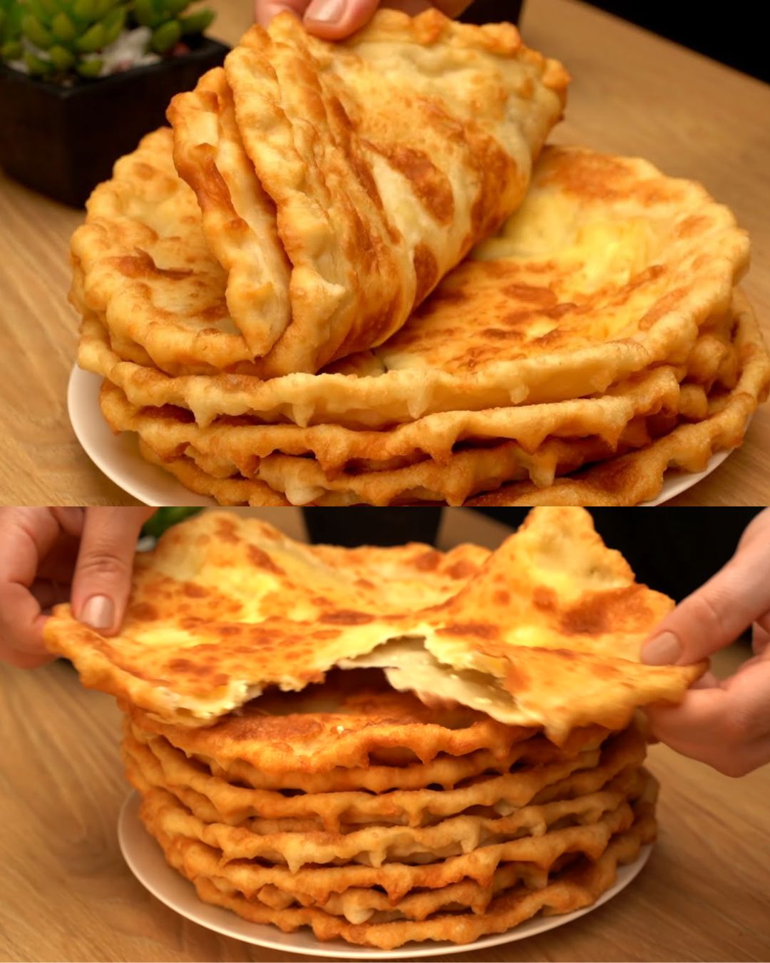 Cottage Cheese-Stuffed Kefir Flatbreads