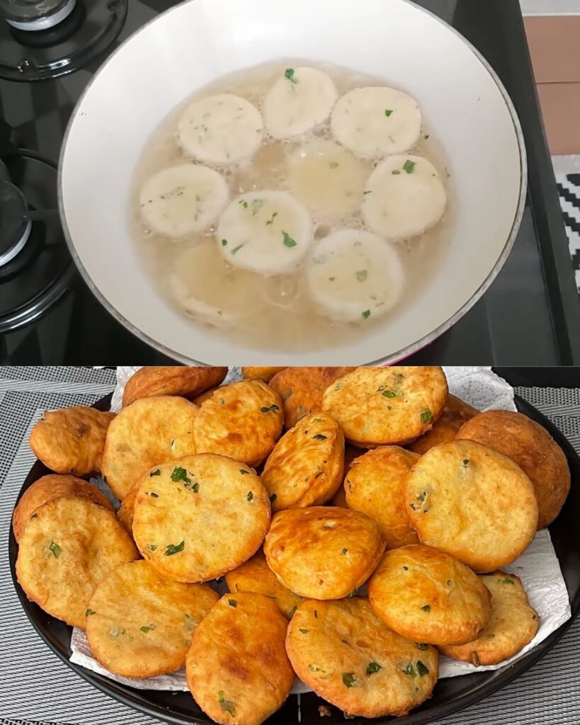 Cheese-Filled Turkish Fried Bread (Peynirli Pişi) finished dish