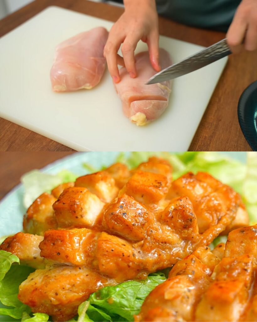 Honey Lemon Garlic Chicken Fillet with Soy Butter Sauce