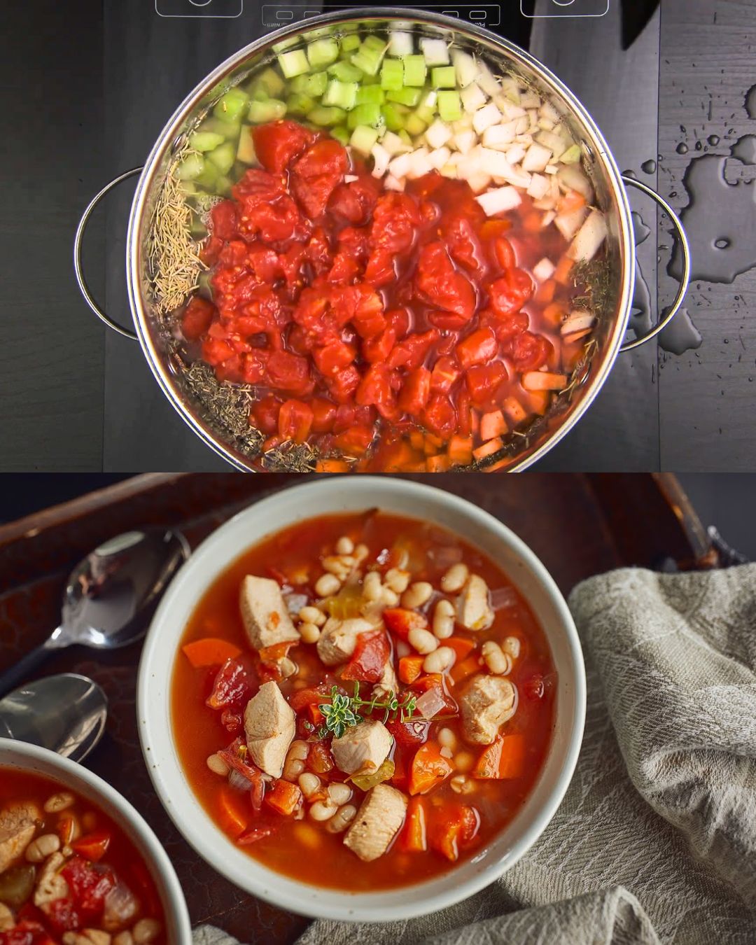Hearty Chicken and Navy Bean Stew