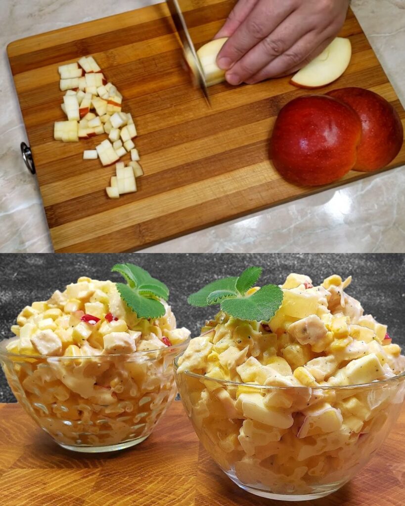 Chicken Salad with Pineapple, Corn, and Apple