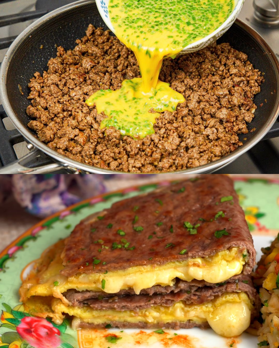 Ground Beef, Vegetable, and Gruyere Cheese Casserole