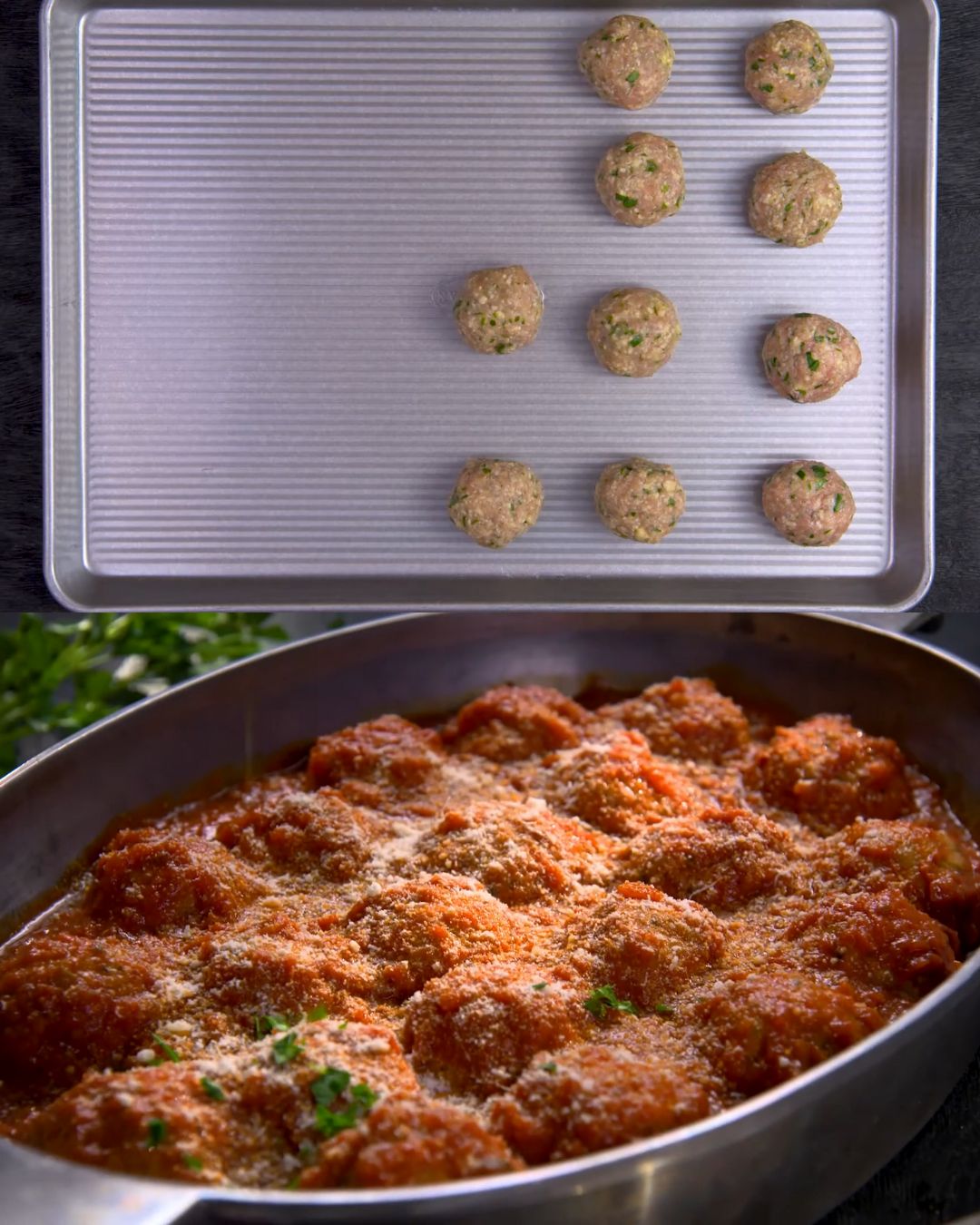 Chicken Meatballs in Marinara Sauce