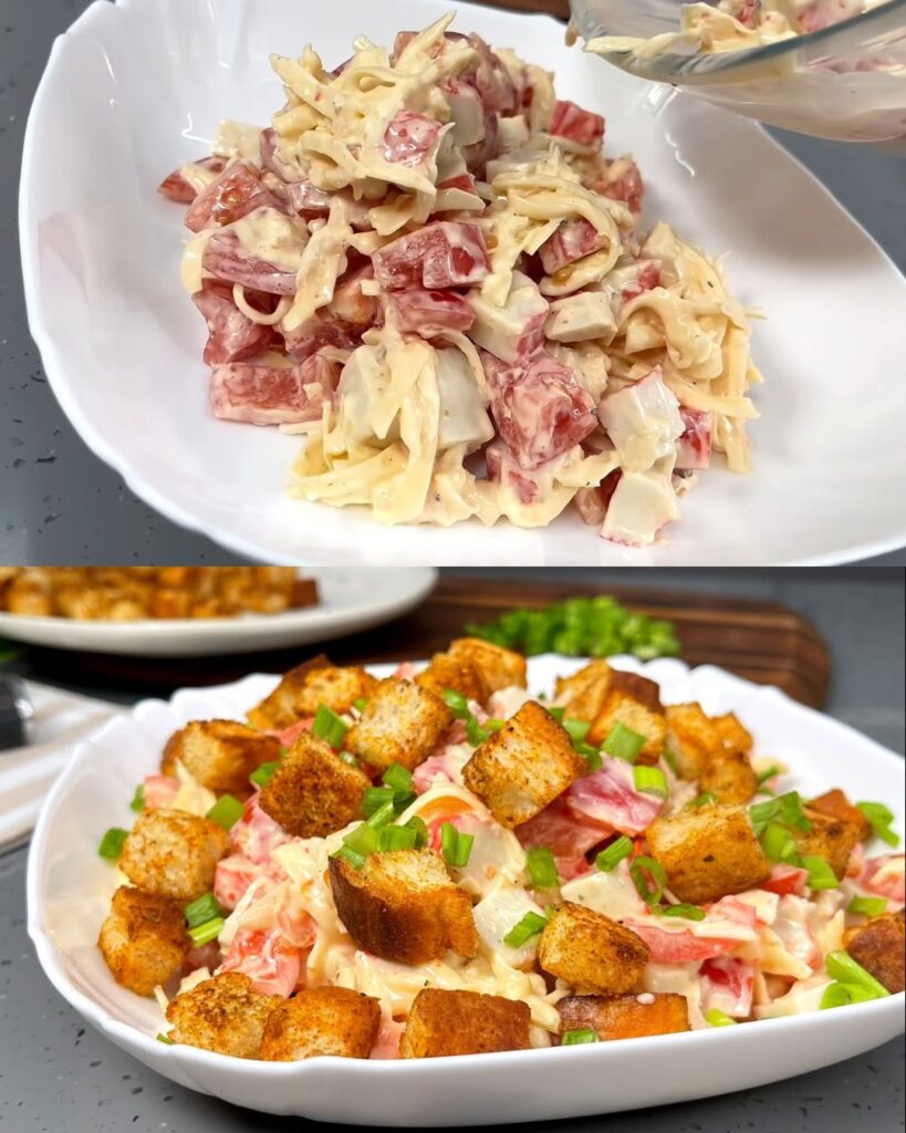 Crab Stick and Tomato Bruschetta