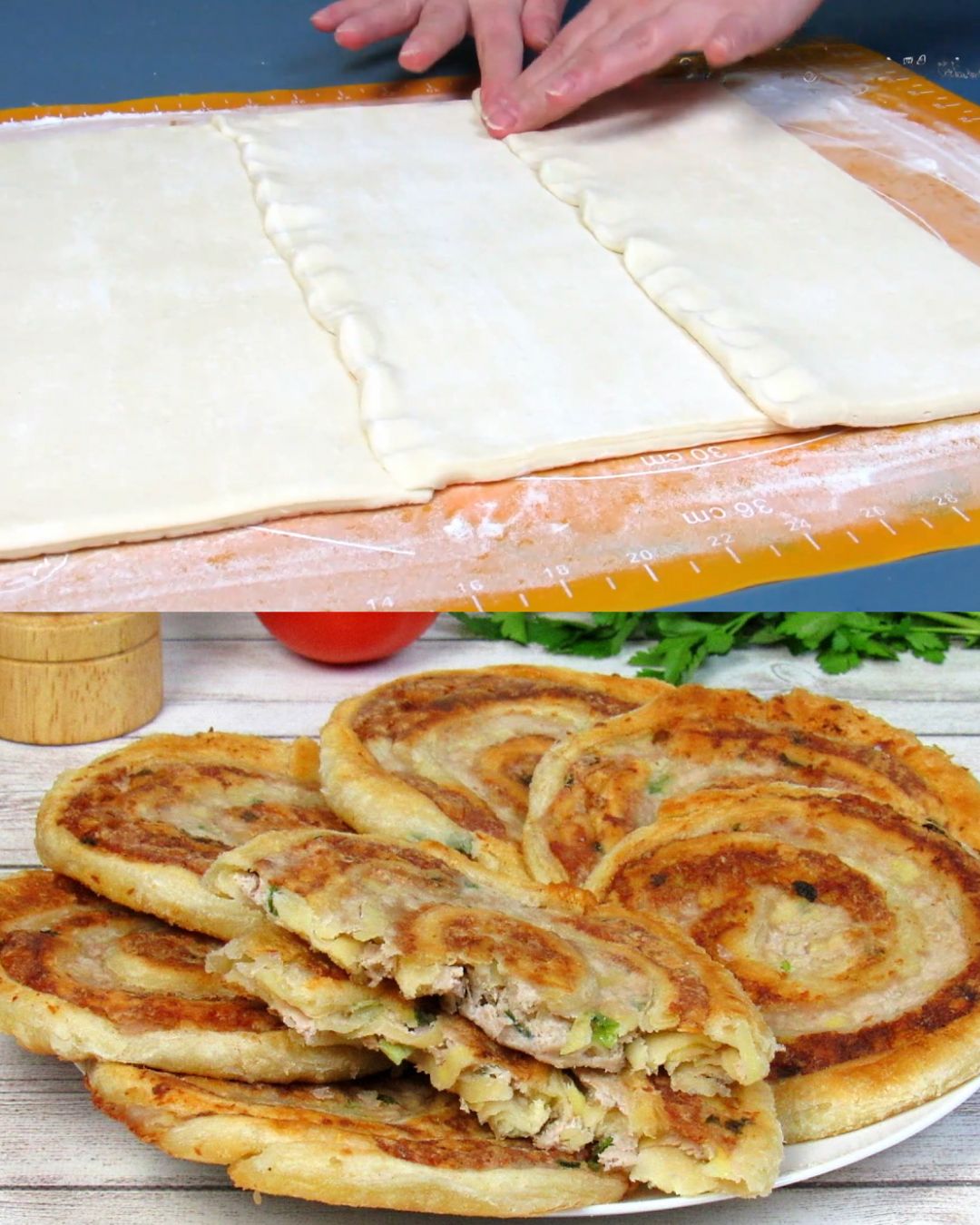 Savory Meat and Potato Puff Pastry Pies