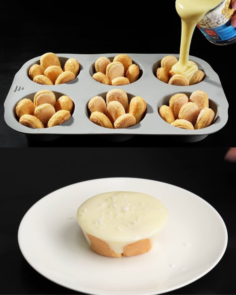 Lemon Custard Layered with Savoiardi Biscuits