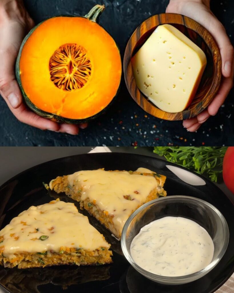 Pumpkin and Mushroom Oatmeal Patties with Creamy Dill Sauce