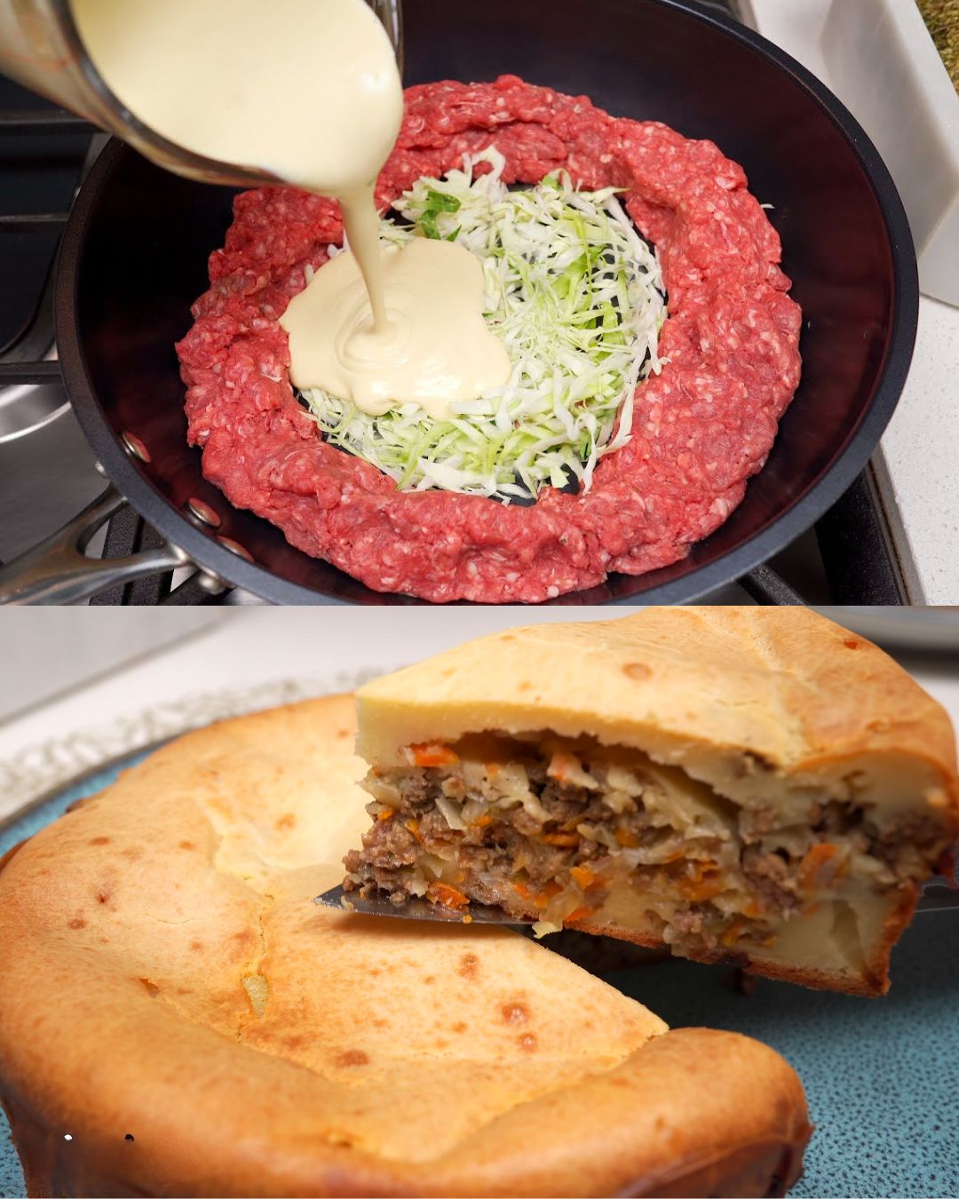 Savory Ground Beef and Vegetable Pie