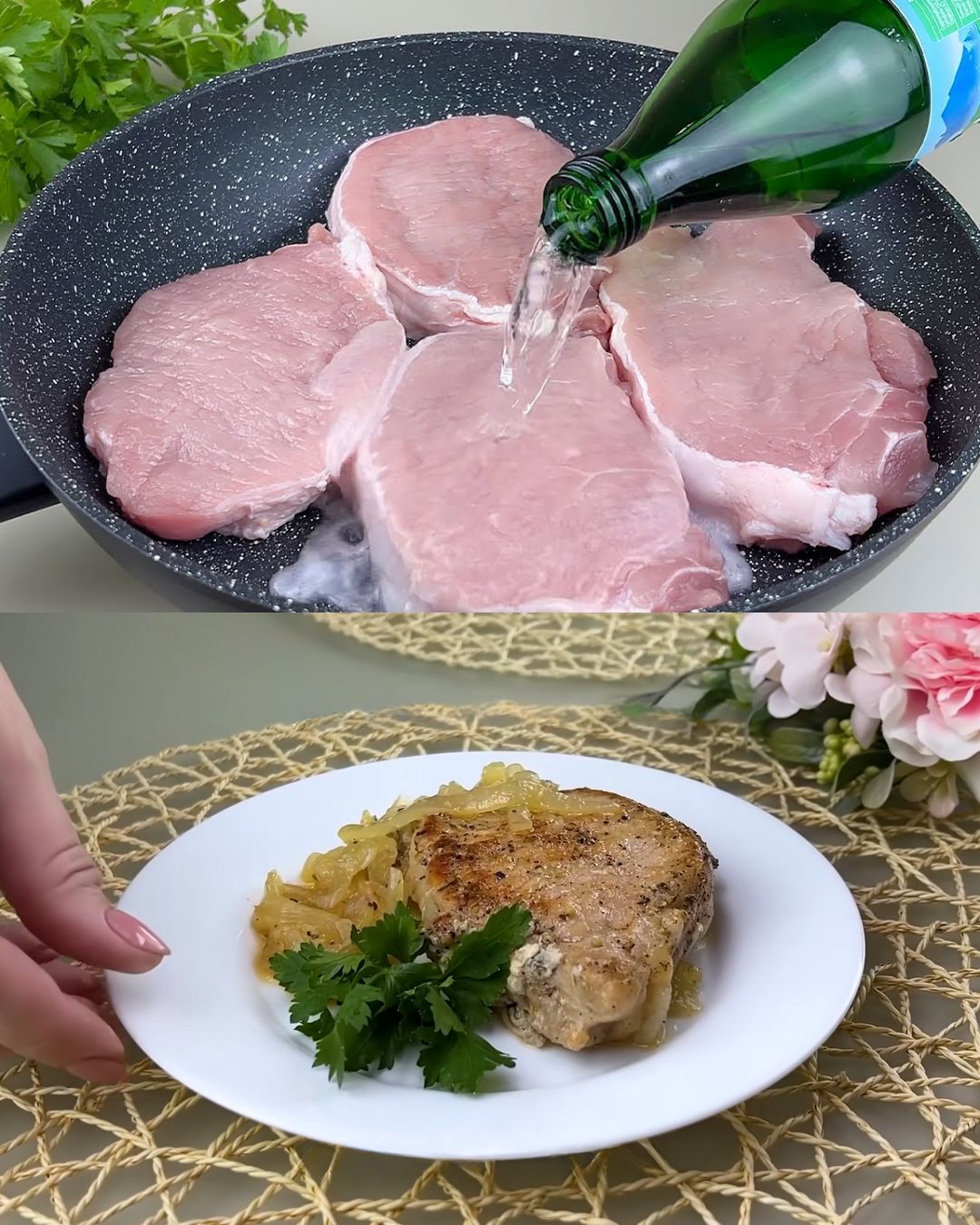 Marinated Pork with Onions