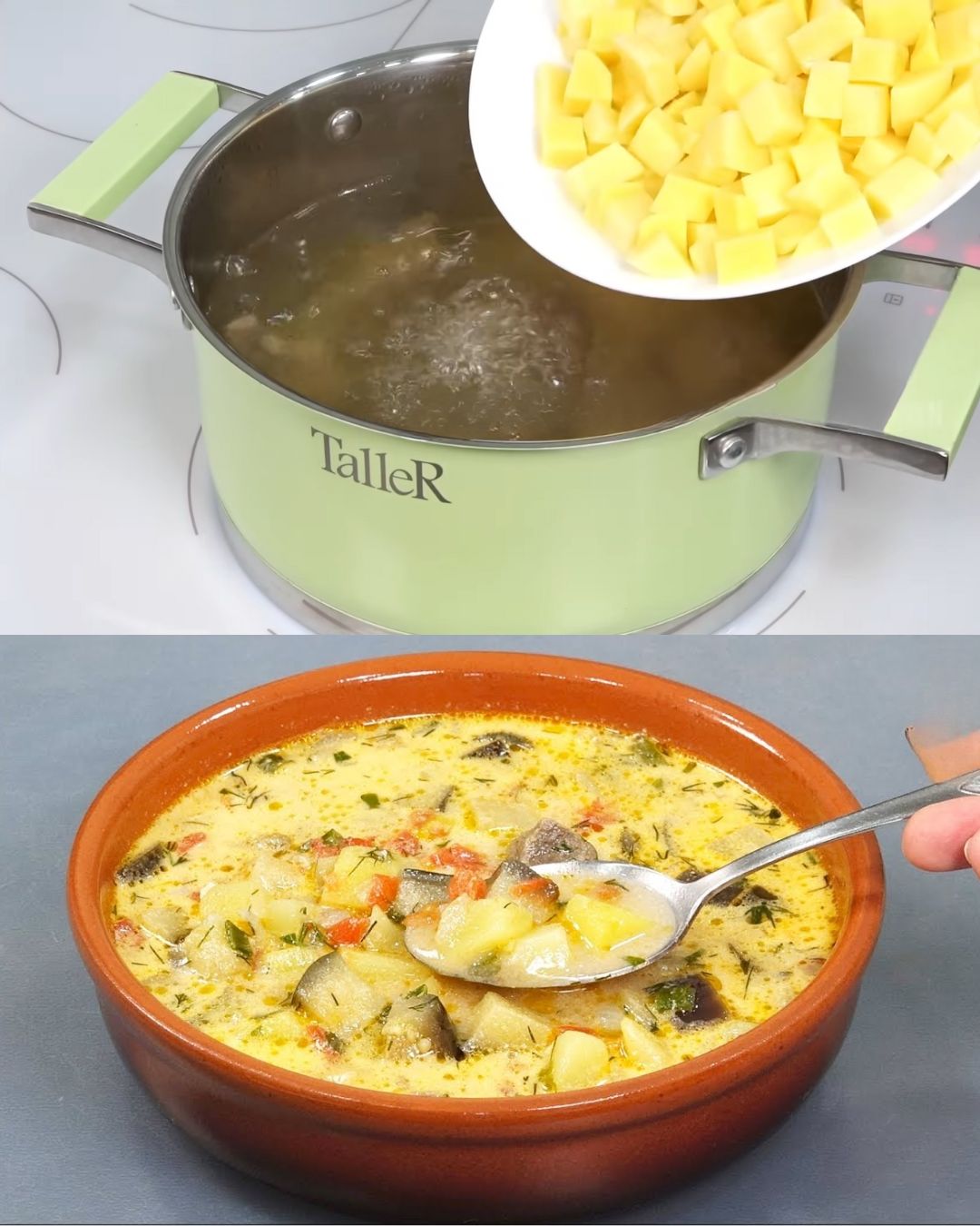 Creamy Eggplant and Vegetable Soup