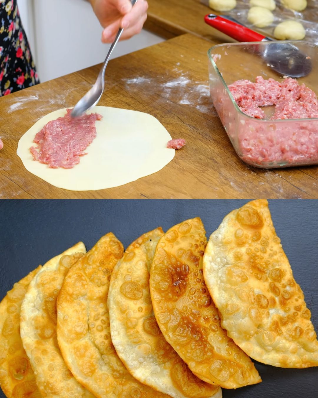 Crispy Chebureki (Fried Meat Pies)