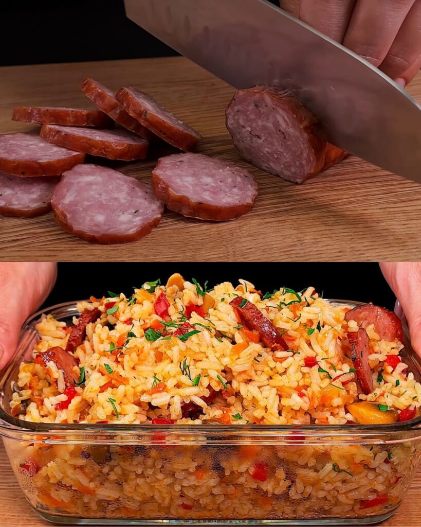 Smoked Sausage and Vegetable Rice Skillet