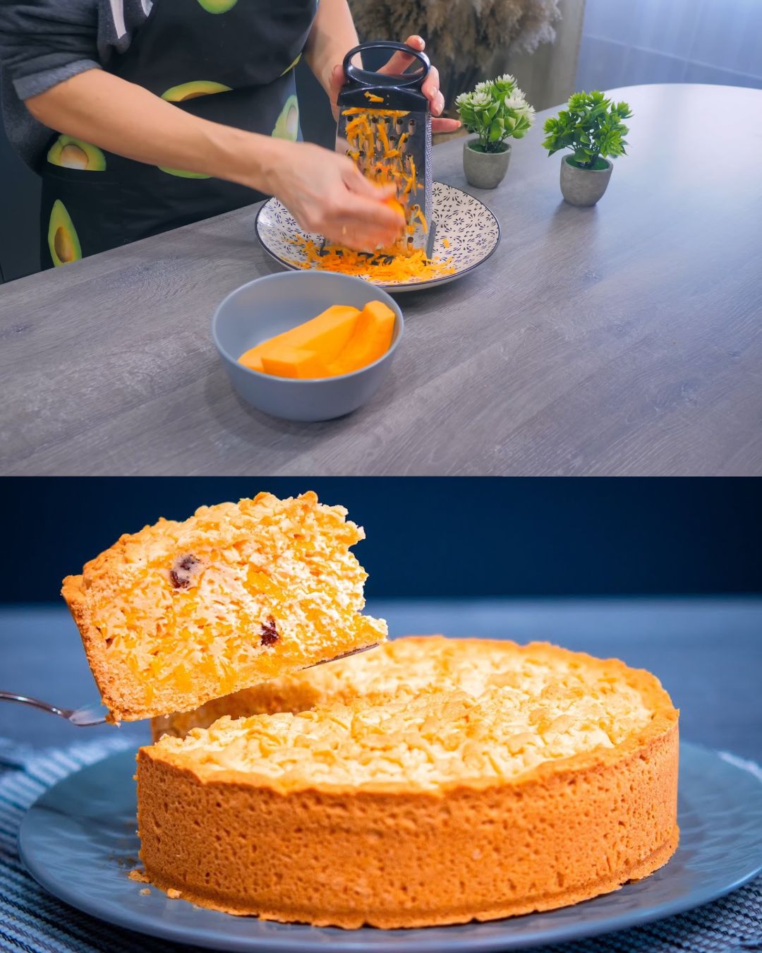Pumpkin and Cottage Cheese Pie