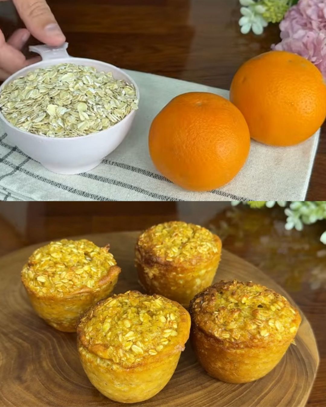 Orange Oatmeal Pancakes
