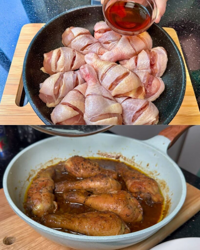 Honey Soy Glazed Chicken Drumsticks with Beer