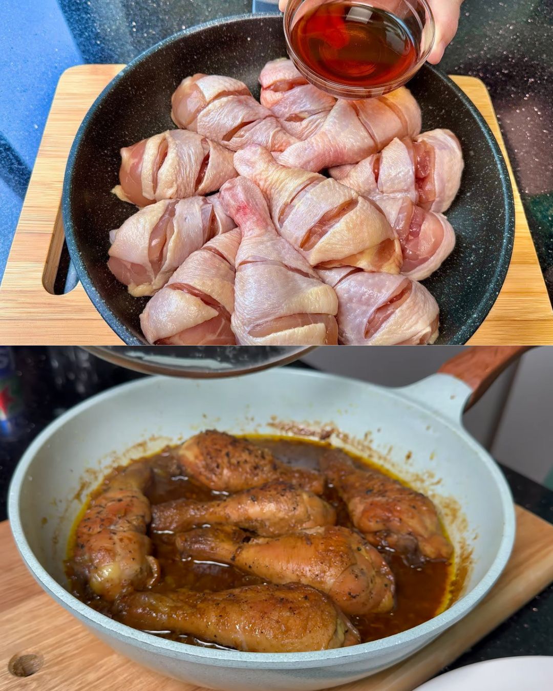 Honey Soy Glazed Chicken Drumsticks with Beer