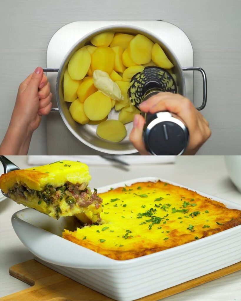 Potato and Minced Meat Casserole finished dish