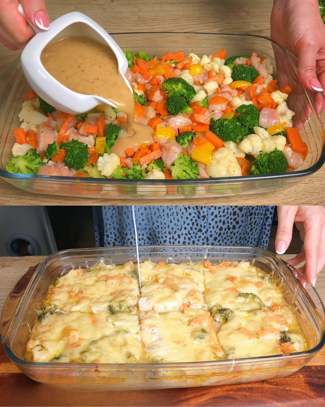 Cheesy Chicken and Vegetable Casserole