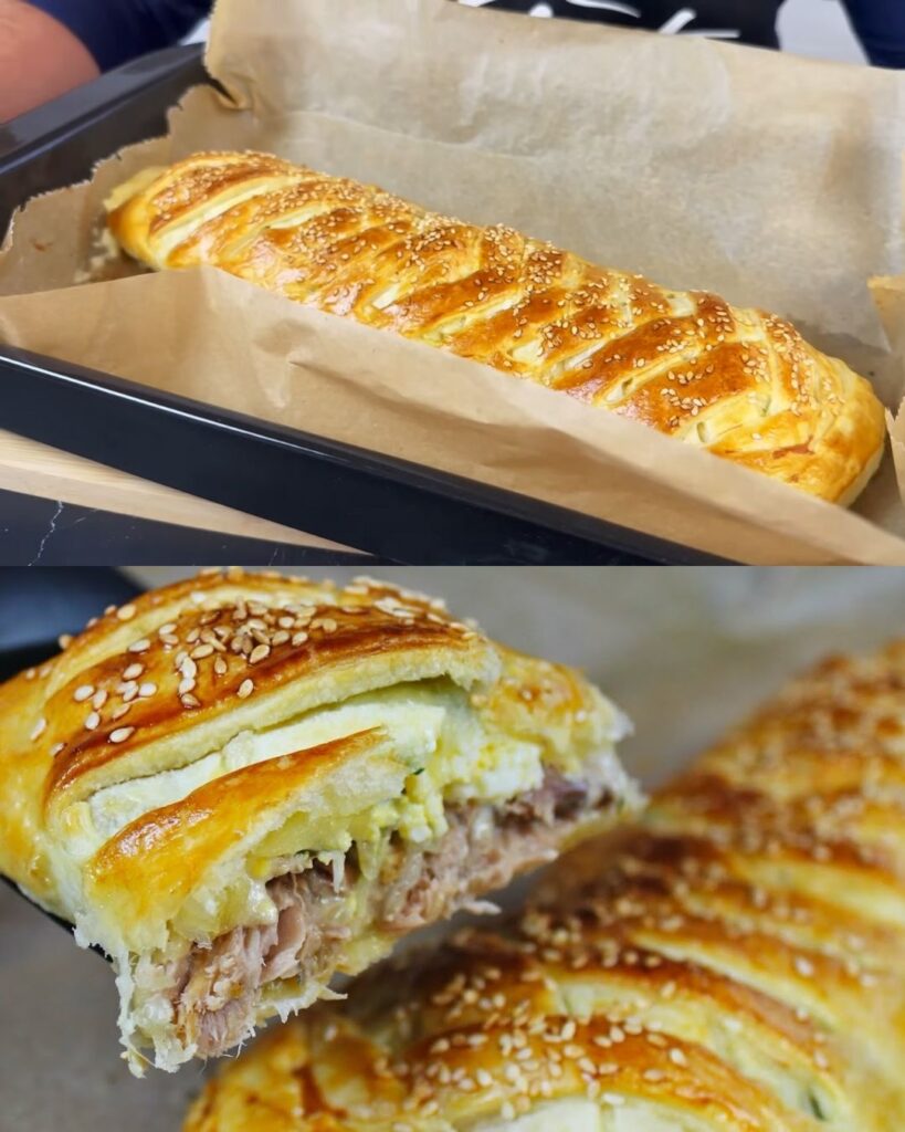 Tuna and Cheese Puff Pastry Pockets