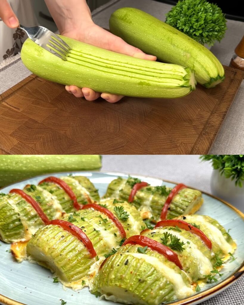 Zucchini Casserole with Eggs and Cheese