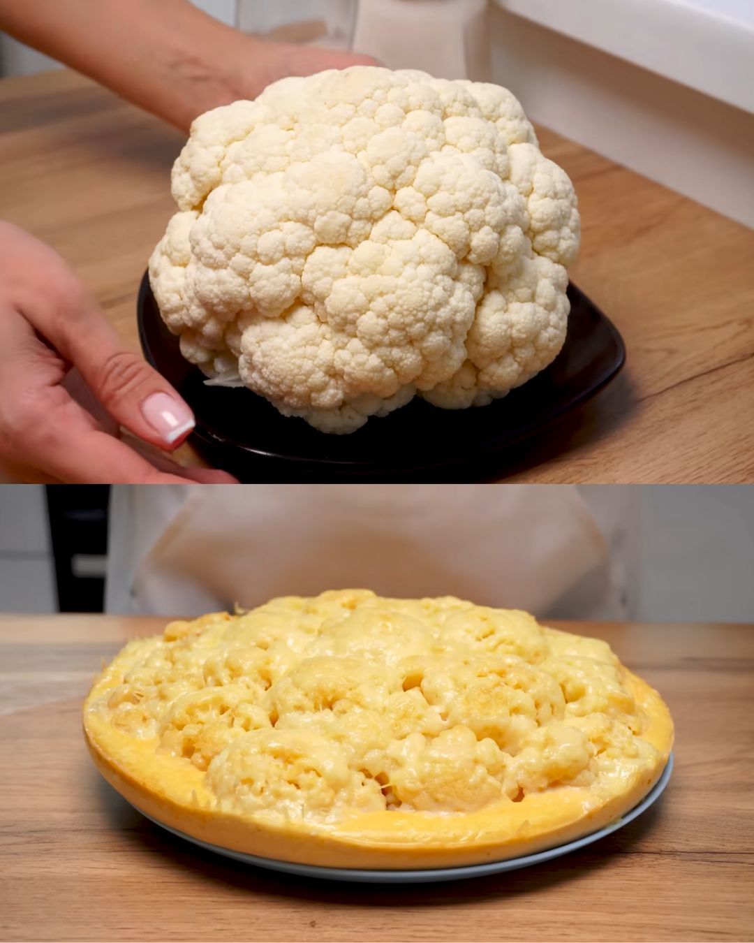 Cheesy Cauliflower and Potato Bake