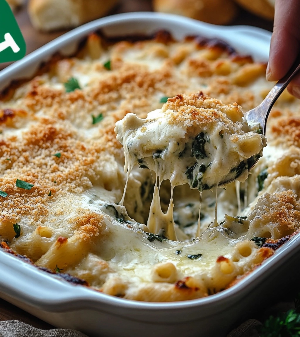 Creamy Spinach Rigatoni Bake: A Comforting Pasta Delight