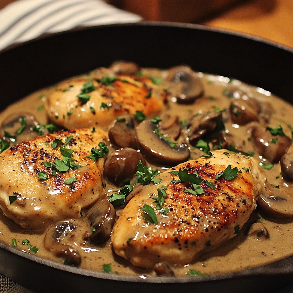 Creamy Garlic Mushroom Chicken Skillet: A One-Pan Comfort Food Classic