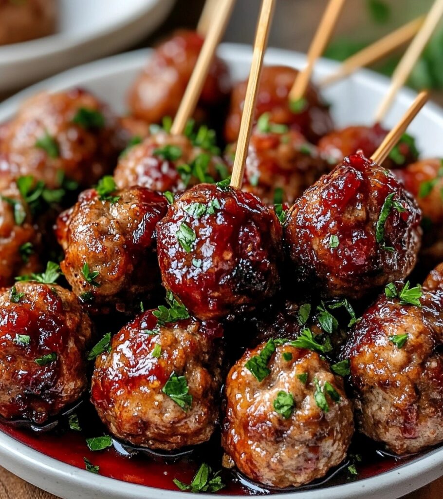 Cranberry Barbecue Meatballs: A Sweet and Savory Crowd-Pleaser
