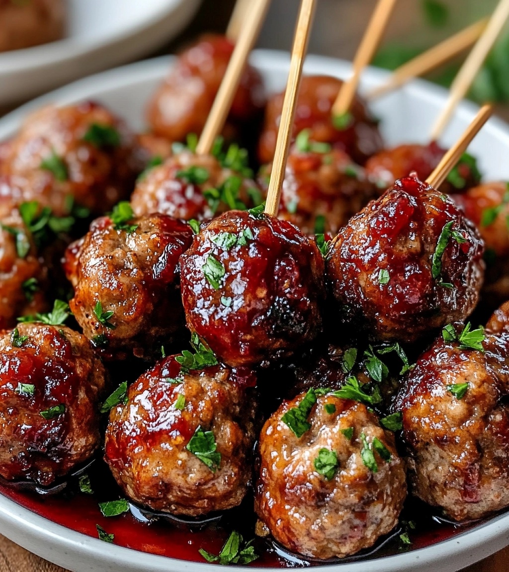 Cranberry Barbecue Meatballs: A Sweet and Savory Crowd-Pleaser
