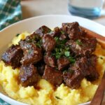 Balsamic Braised Beef with Creamy Parmesan Polenta: A Cozy, Gourmet Delight Balsamic Braised Beef with Creamy Parmesan Polenta: A Cozy, Gourmet Delight